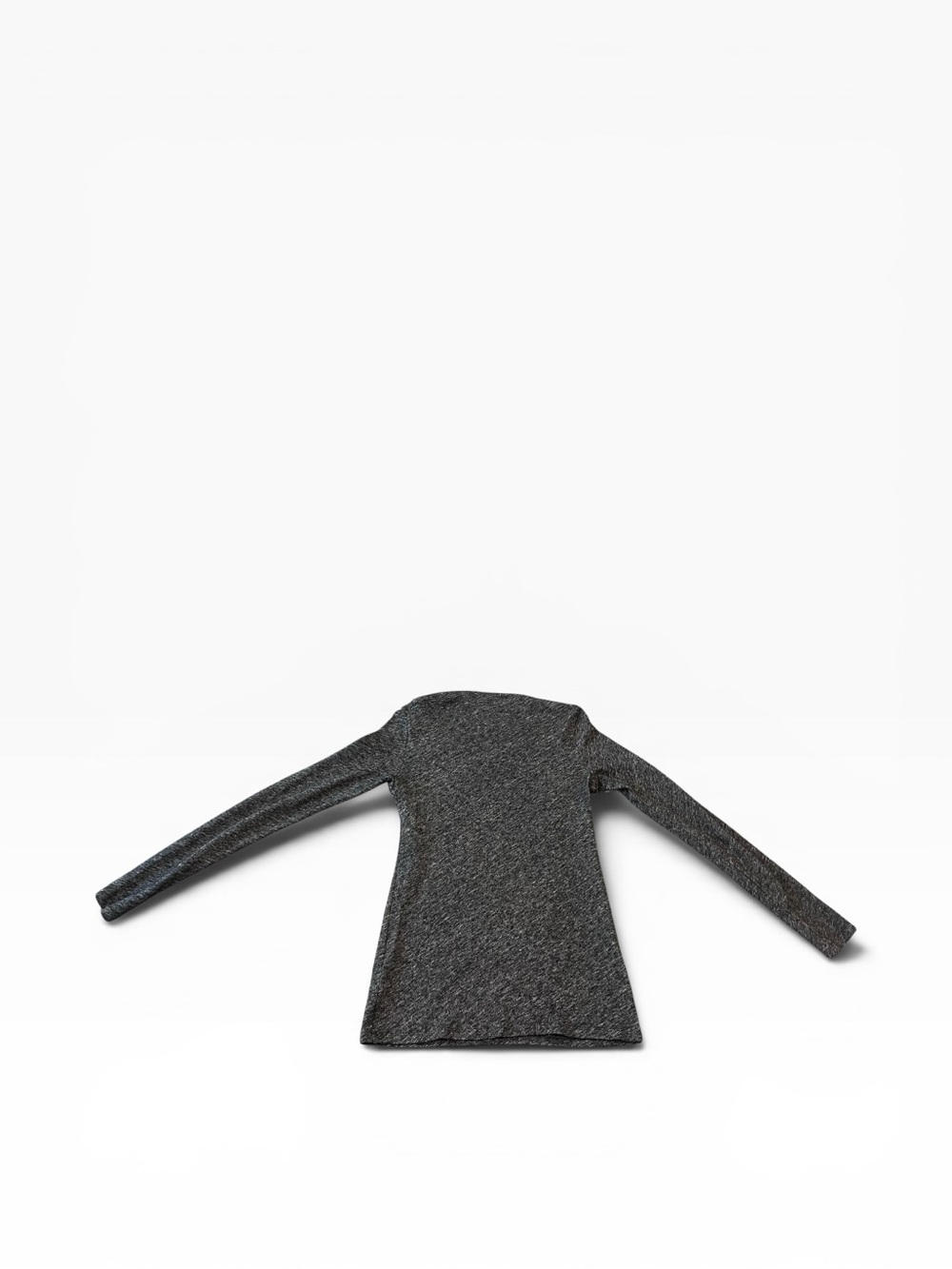 Eileen Fisher Women’s Gray Long-Sleeve Knit Top - Picture 2 of 4
